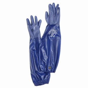 Guantes de protección IBS, NBR(azul) para WD-100, incl. cinta de fijación
